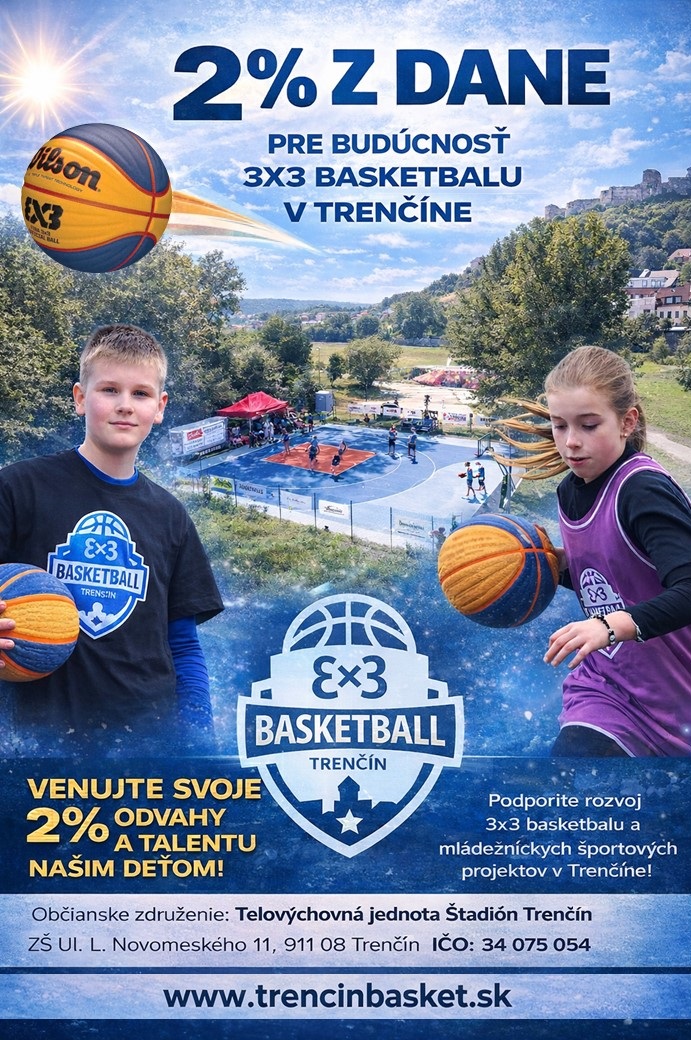 2% z daní TJ Štadión Trenčín