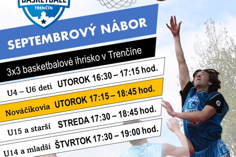 Septembrový nábor na 3x3 basketbal